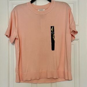 Banana Republic Pink Boxy Short Sleeve sweater